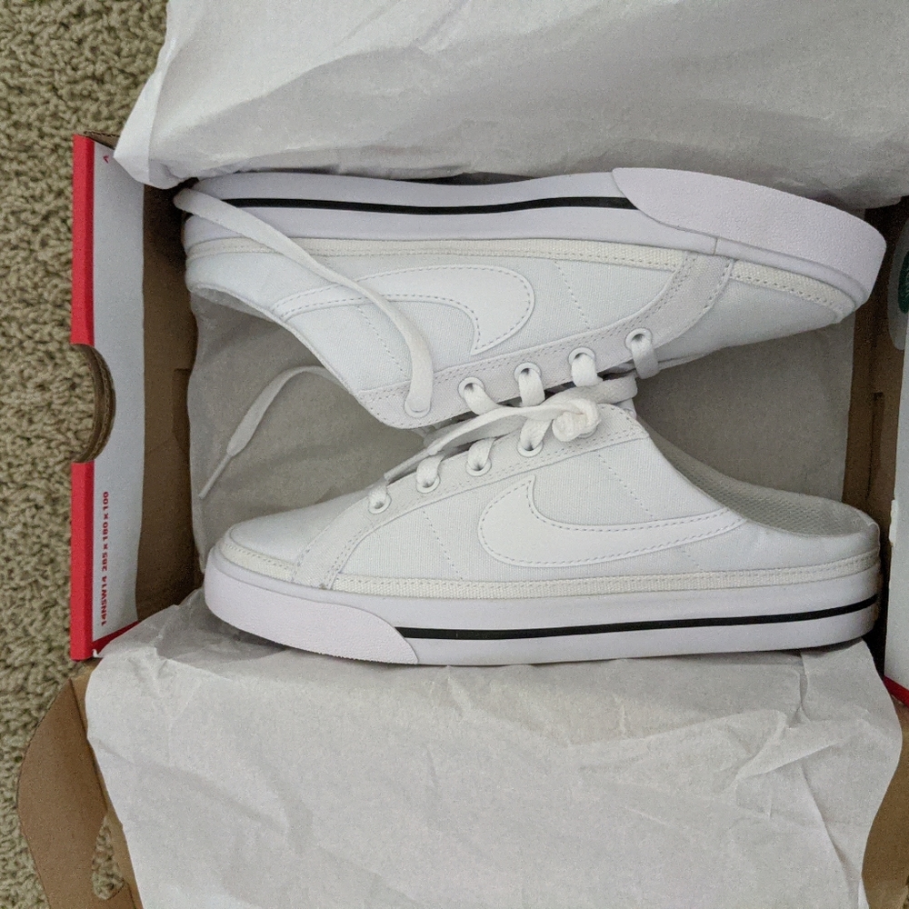 Nike Court Legacy Mule White Women's Sneaker DB3970 100 Size 7.5